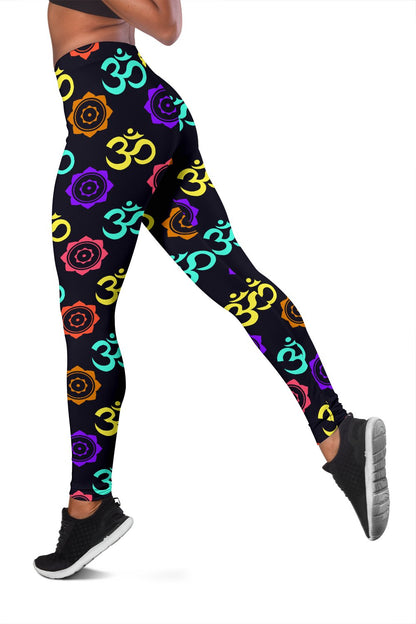 Chakra OM Print Pattern Women Leggings