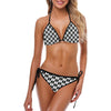 Checkered Flag Crown Pattern Custom Bikini Swimsuit (Model S01)-JTAMIGO.COM