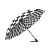 Checkered Flag Optical illusion Automatic Foldable Umbrella