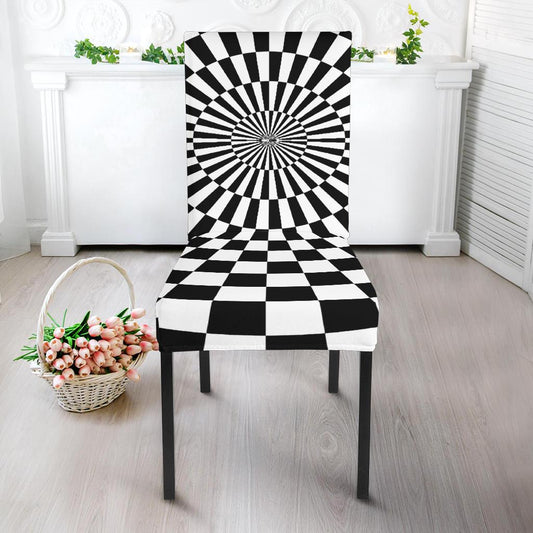Checkered Flag Optical illusion Dinning Chair Slipper-JTAMIGO.COM