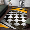 Checkered Flag Racing Style Area Rugs-JTAMIGO.COM