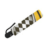 Checkered Flag Racing Style Automatic Foldable Umbrella