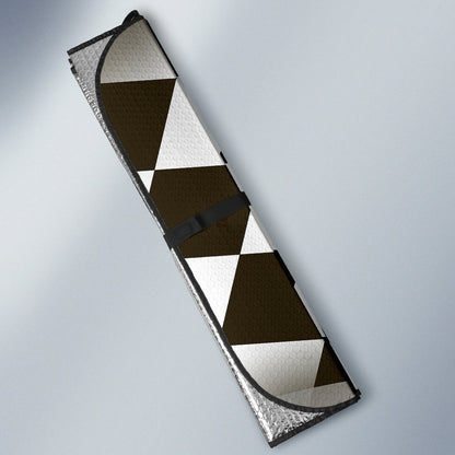 Checkered Flag Racing Style Car Sun Shade For Windshield