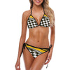 Checkered Flag Racing Style Custom Bikini Swimsuit (Model S01)-JTAMIGO.COM