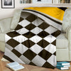 Checkered Flag Racing Style Fleece Blanket