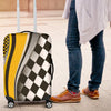 Checkered Flag Racing Style Luggage Cover Protector
