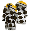 Checkered Flag Racing Style Men Bath Robe-JTAMIGO.COM