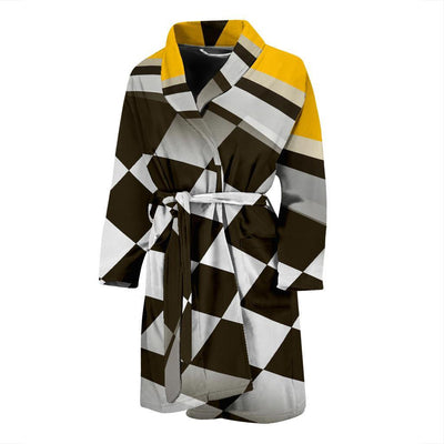 Checkered Flag Racing Style Men Bath Robe-JTAMIGO.COM