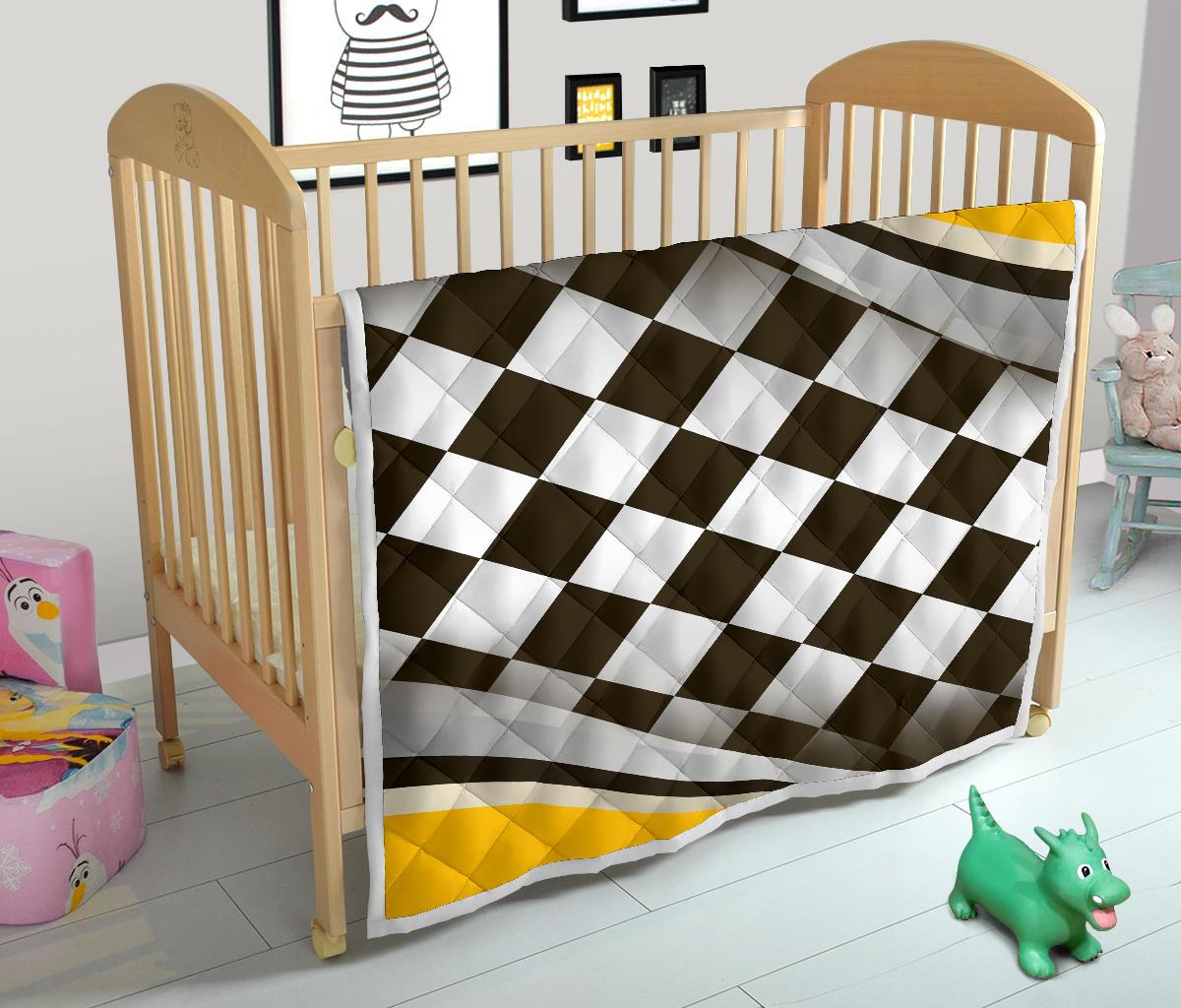 Checkered Flag Racing Style Premium Quilt-JTAMIGO.COM