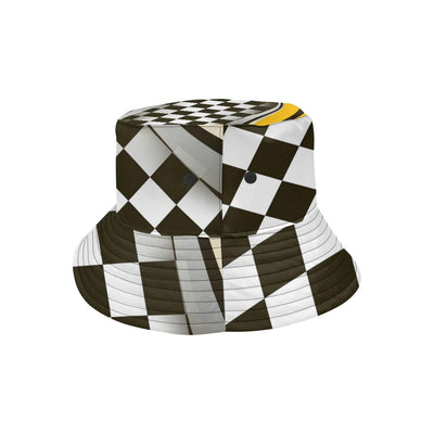 Checkered Flag Racing Style Unisex Bucket Hat