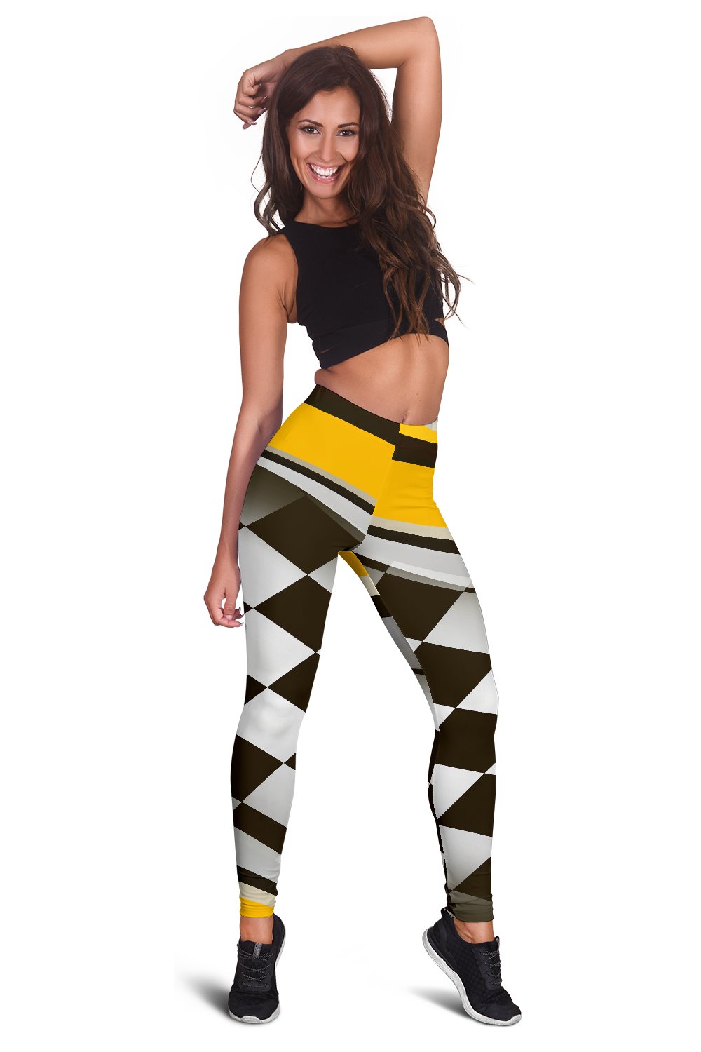 Checkered Flag Racing Style Women Leggings