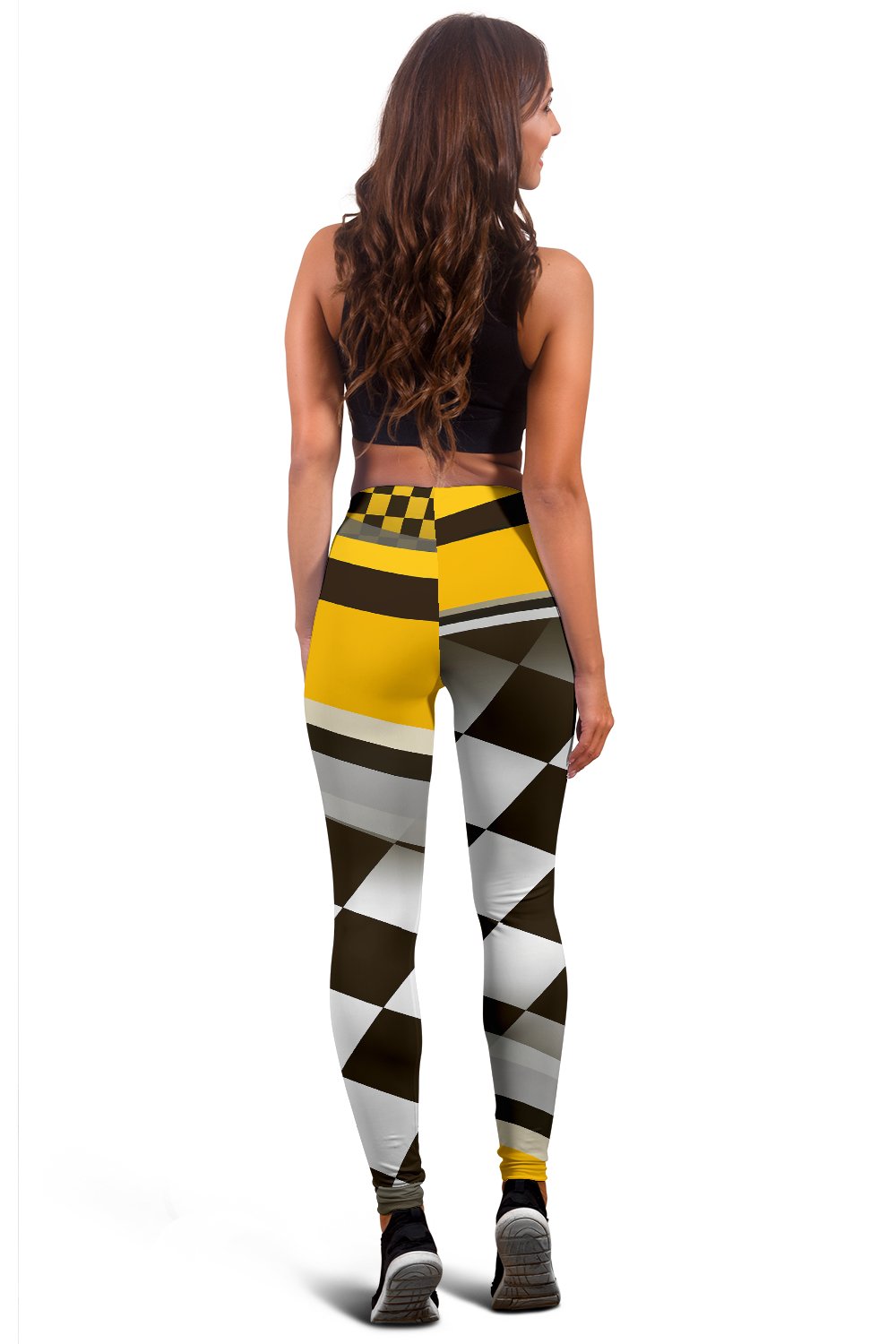 Checkered Flag Racing Style Women Leggings