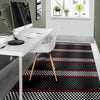 Checkered Flag Red Line Style Area Rugs-JTAMIGO.COM