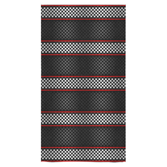 Checkered Flag Red Line Style Bath Towel 30"x56"-JTAMIGO.COM