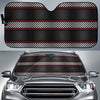 Checkered Flag Red Line Style Car Sun Shade For Windshield