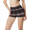 Checkered Flag Red Line Style High Waisted Spandex Shorts-JTAMIGO.COM