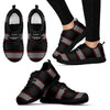 Checkered Flag Red Line Style Women Sneakers Shoes