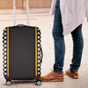 Checkered Flag Yellow Line Style Luggage Cover Protector
