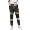 Checkered Flag Yellow Line Style Unisex Casual Sweatpants (Model L11)-JTAMIGO.COM