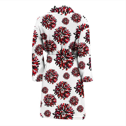 Cheerleader Pattern Print Design 01 Men Bathrobe-JORJUNE.COM