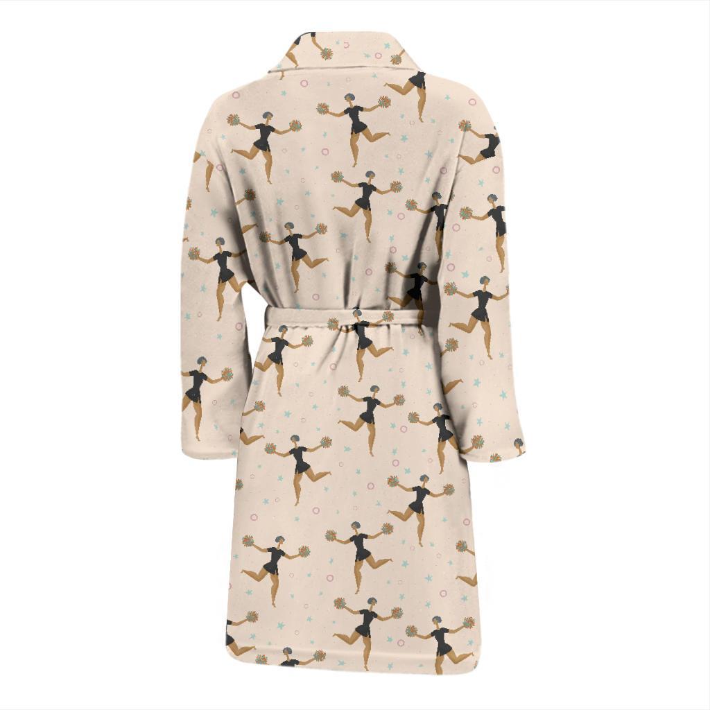 Cheerleader Pattern Print Design 03 Men Bathrobe-JORJUNE.COM
