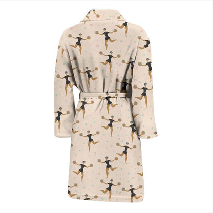 Cheerleader Pattern Print Design 03 Men Bathrobe-JORJUNE.COM