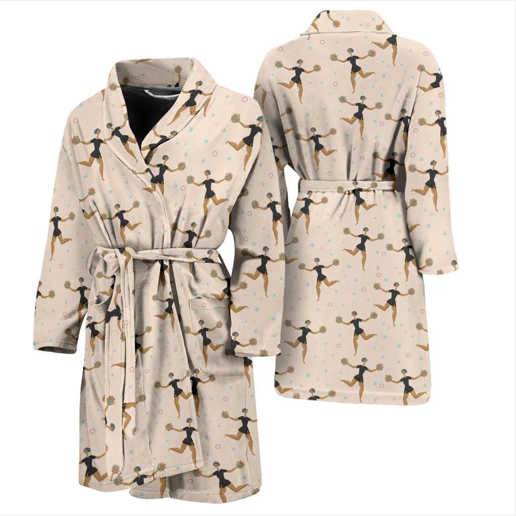 Cheerleader Pattern Print Design 03 Men Bathrobe-JORJUNE.COM