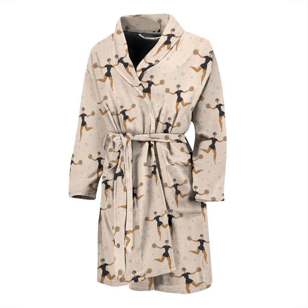 Cheerleader Pattern Print Design 03 Men Bathrobe-JORJUNE.COM