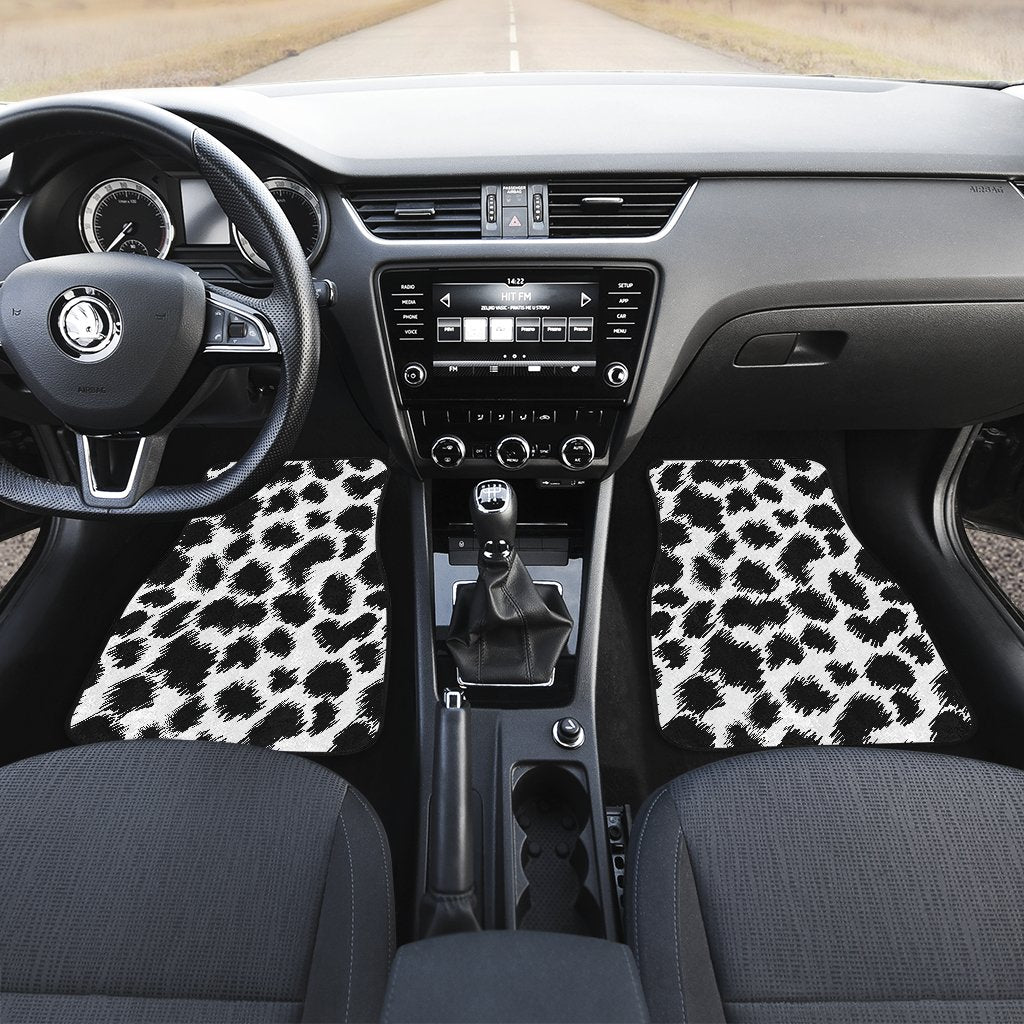 Cheetah Black Print Pattern Car Floor Mats