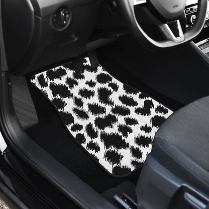 Cheetah Black Print Pattern Car Floor Mats