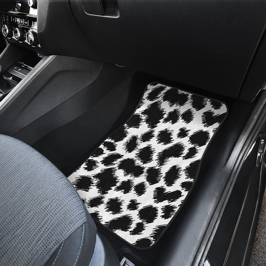 Cheetah Black Print Pattern Car Floor Mats