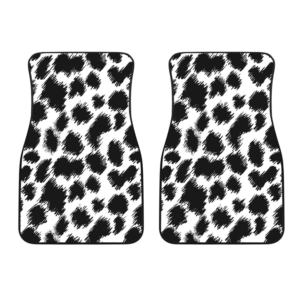 Cheetah Black Print Pattern Car Floor Mats