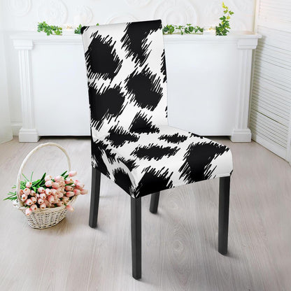 Cheetah Black Print Pattern Dinning Chair Slipper-JTAMIGO.COM