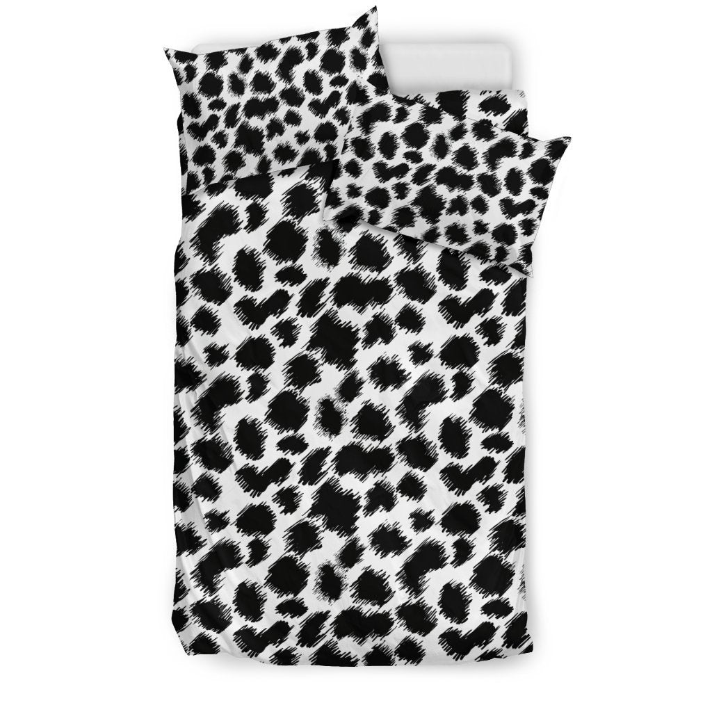 Cheetah Black Print Pattern Duvet Cover Bedding Set