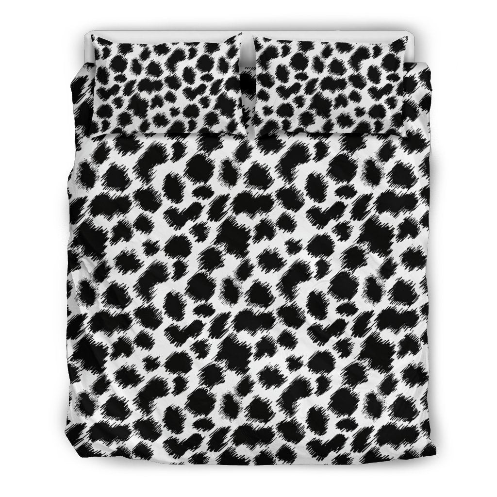 Cheetah Black Print Pattern Duvet Cover Bedding Set