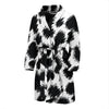 Cheetah Black Print Pattern Men Bath Robe-JTAMIGO.COM