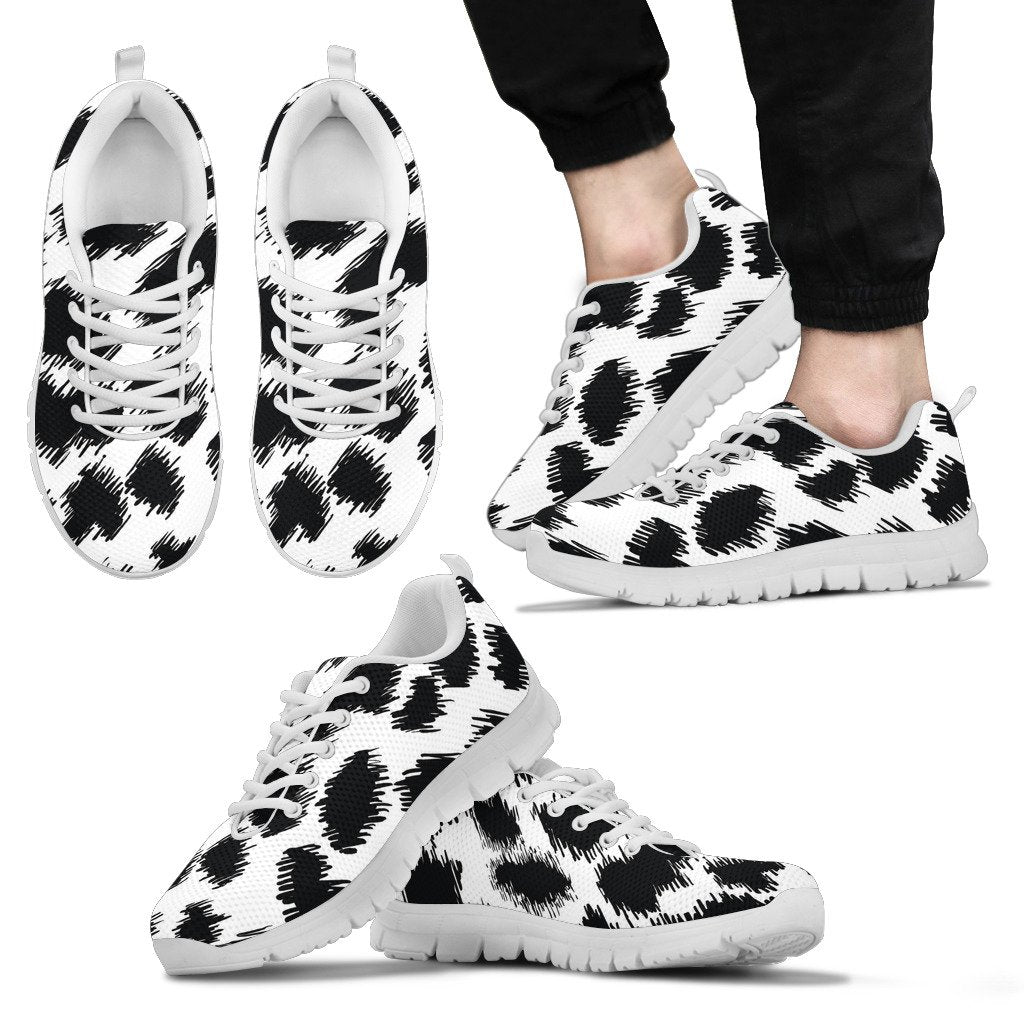 Cheetah Black Print Pattern Men Sneakers Shoes