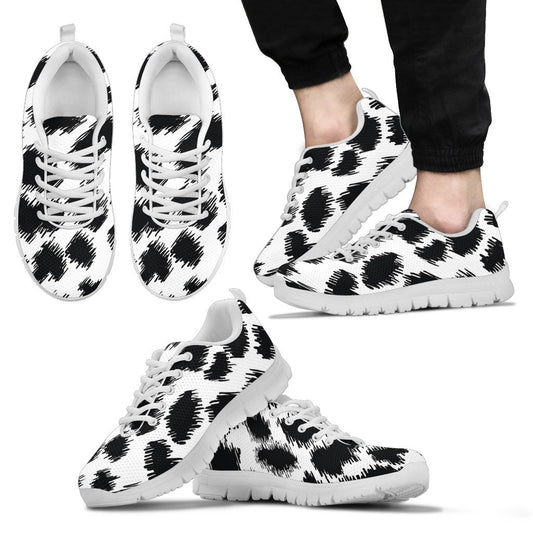 Cheetah Black Print Pattern Men Sneakers Shoes