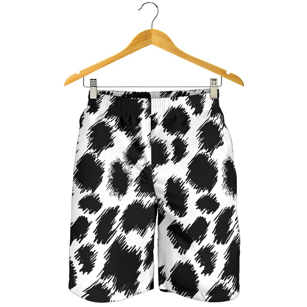 Cheetah Black Print Pattern Mens Shorts-JTAMIGO.COM