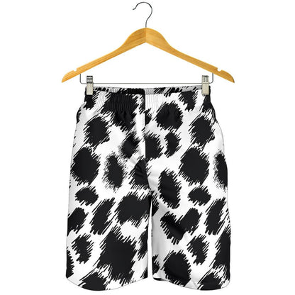 Cheetah Black Print Pattern Mens Shorts-JTAMIGO.COM