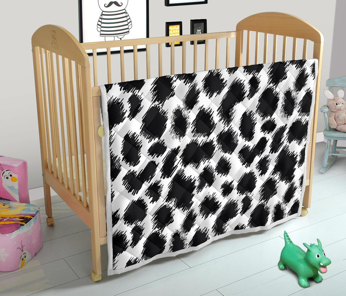 Cheetah Black Print Pattern Premium Quilt-JTAMIGO.COM