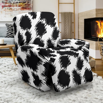 Cheetah Black Print Pattern Recliner Slipcover-JTAMIGO.COM