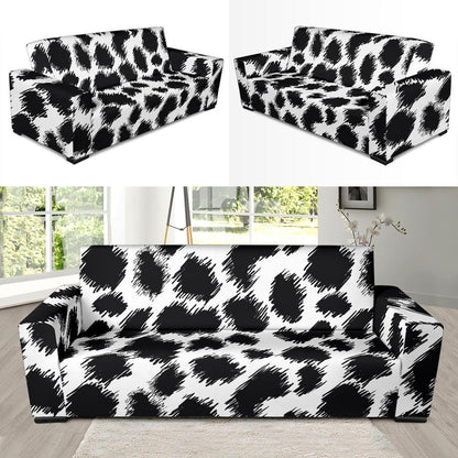 Cheetah Black Print Pattern Sofa Slipcover-JTAMIGO.COM