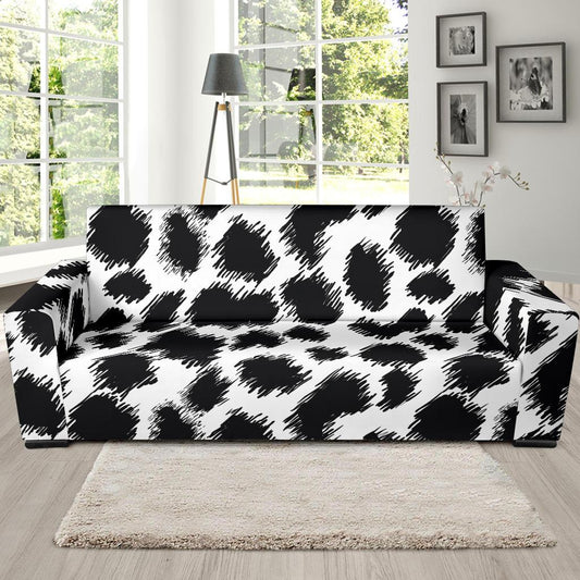 Cheetah Black Print Pattern Sofa Slipcover-JTAMIGO.COM