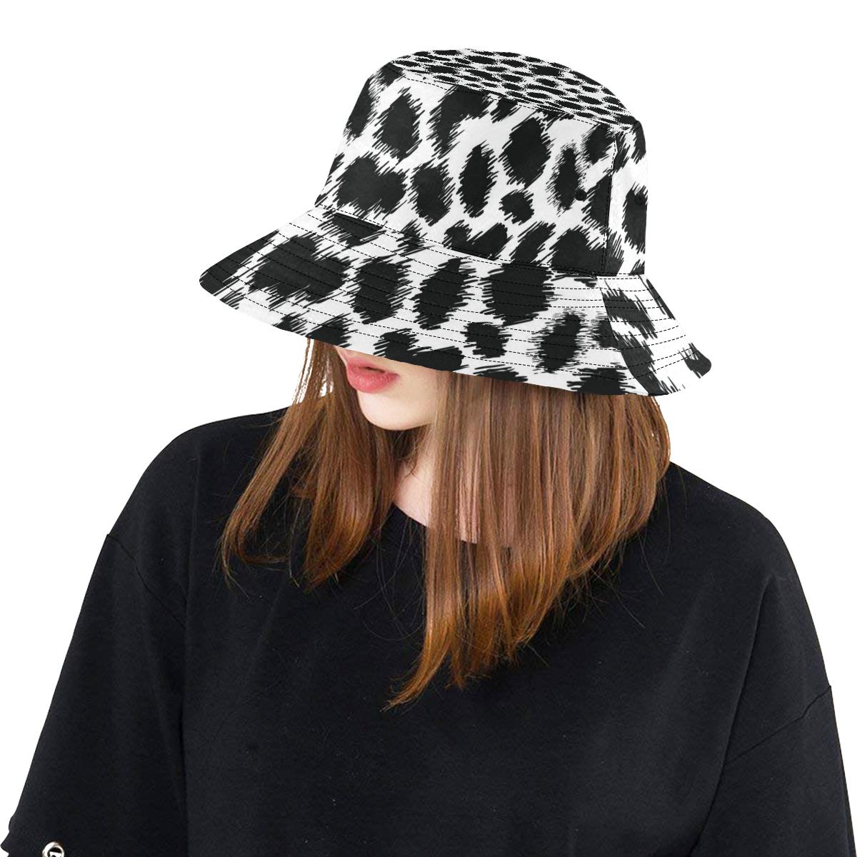 Cheetah Black Print Pattern Unisex Bucket Hat