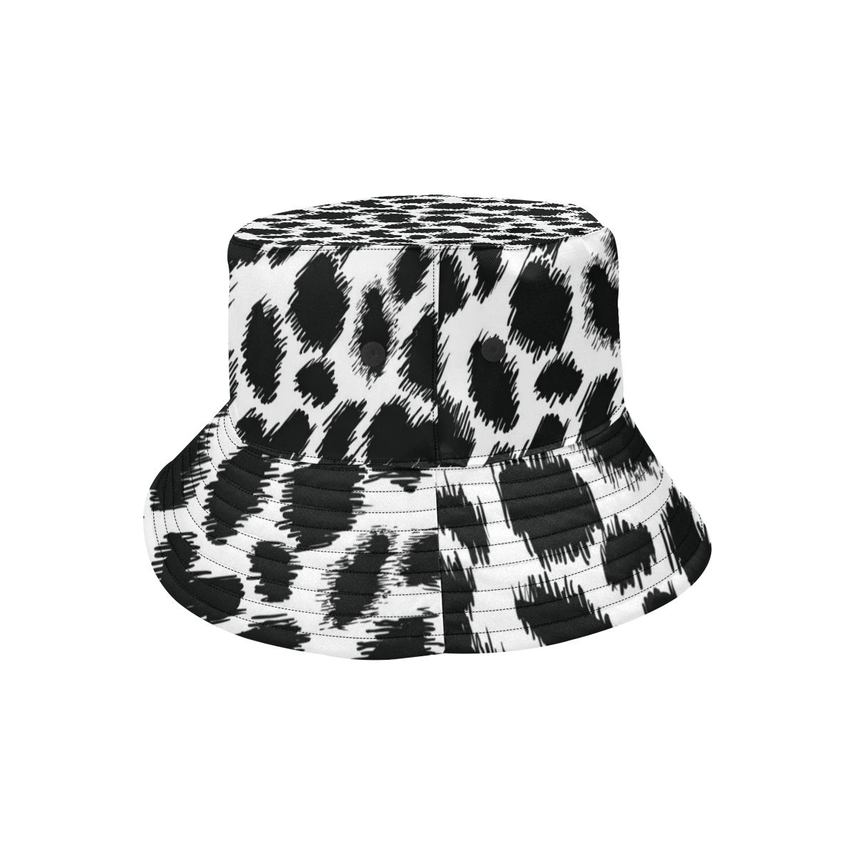 Cheetah Black Print Pattern Unisex Bucket Hat