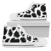 Cheetah Black Print Pattern Women High Top Shoes