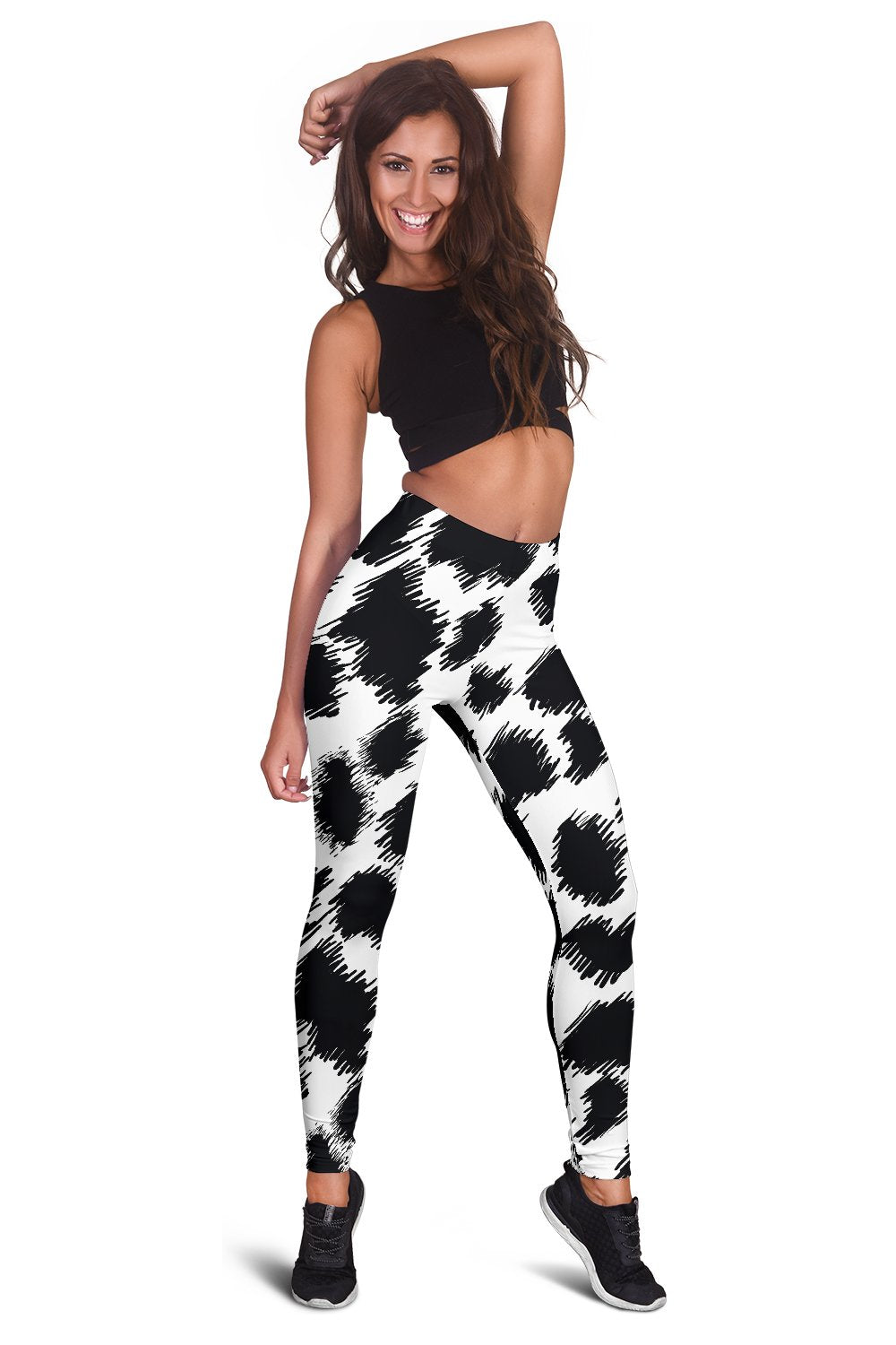 Cheetah Black Print Pattern Women Leggings