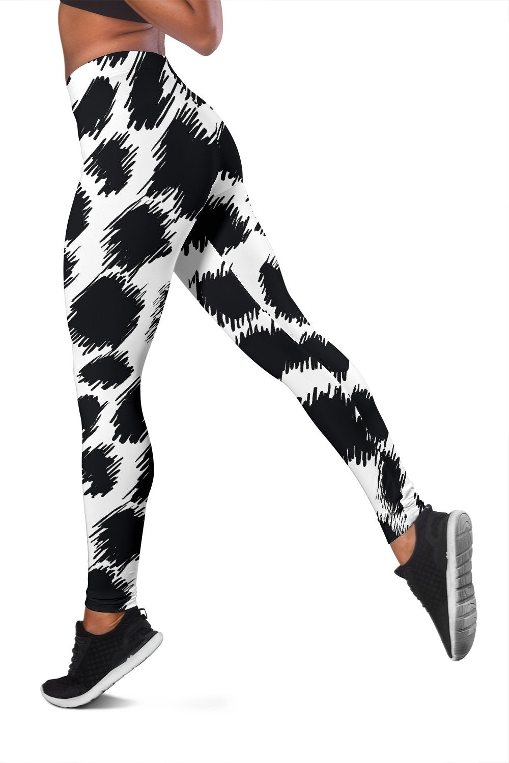 Cheetah Black Print Pattern Women Leggings
