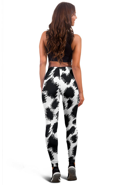 Cheetah Black Print Pattern Women Leggings